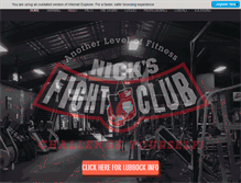 Tablet Screenshot of nicksfightclub.com